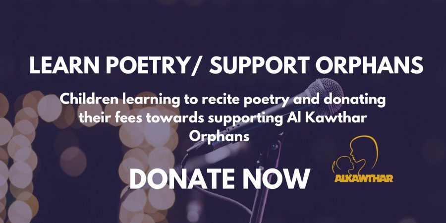LEARN POETRY/ SUPPORT ORPHAN