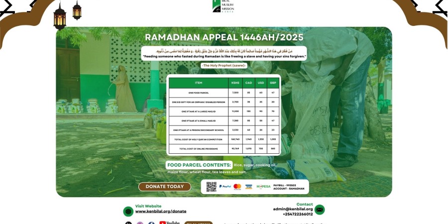 RAMADHAN APPEAL 1446AH/2025