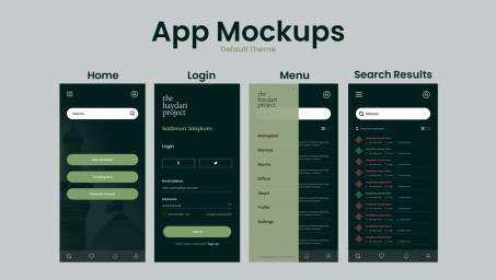 App Mockups - Light/Non-Muharram Theme