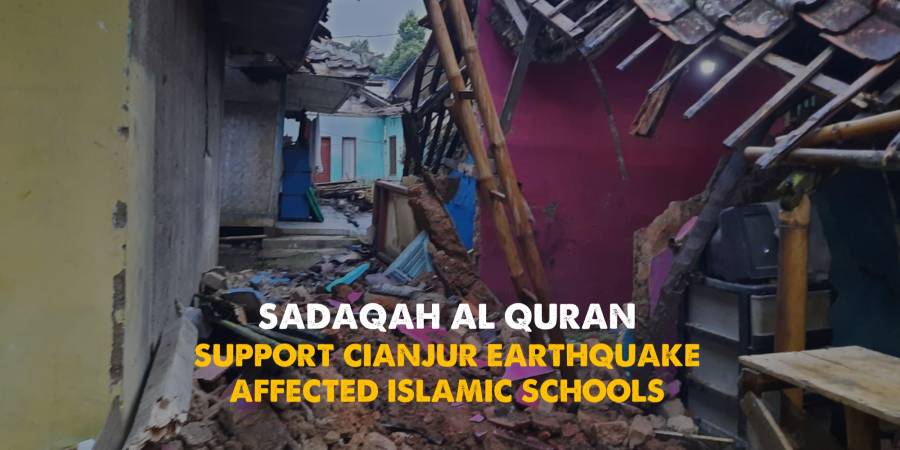 Support Cianjur Affected Islamic Students Continuing Their Study